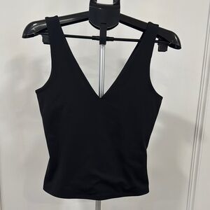 Express Medium Black V-Neck Women's Top